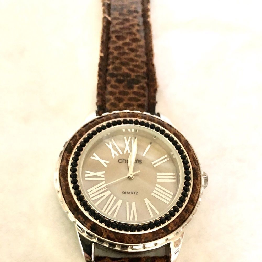 Chico’s Women Watch w/ Leather Strap
